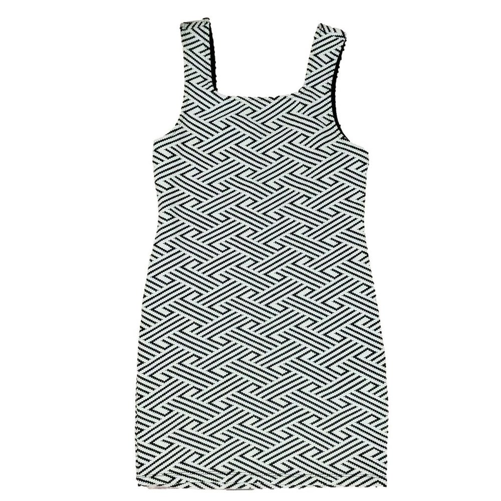 Topshop Black and White Mini Dress